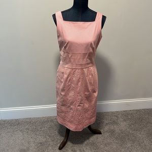 Vintage Talbots 10 petite pink striped dress